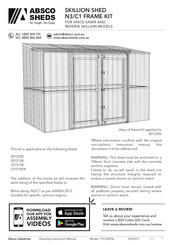 ABSCO SHEDS CYCSKRSK Manual