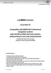 Caraudio-Systems c.LOGiC CI-C2-E65-TV Manual