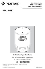 Pentair STA-RITE PSP35-T05SA-25PSI Owner's Manual