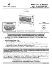 Hearth & Home HHSTDF26I User's Manual And Operating Instructions