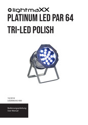 Lightmaxx Platinum LED Par 64 Tri-LED polish User Manual