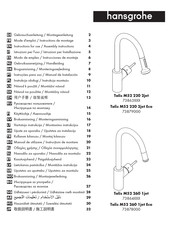 Hans Grohe Talis M52 260 1jet 73864 Series Instructions For Use/Assembly Instructions