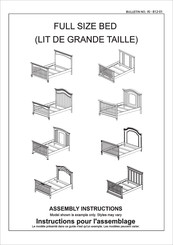 DOM FAMILY FULL SIZE BED Assembly Instructions Manual