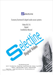 Select SelectLine Video 8 Digital Installation Manual