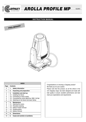 Clay Paky AROLLA PROFILE MP Instruction Manual