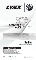 BRP Lynx Radien ACE 2019 Series Operator's Manual