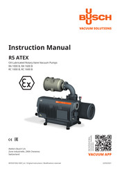 BUSCH R 5 RA 1600 B Instruction Manual
