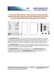 Amg AMG3788BRN-DR-SF Instruction Manual