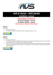 AVS 4406037 Installation Manual