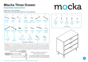 Mocka Mischa Three Drawer Assembly Instructions Manual