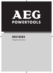 AEG BSS18CB3 Original Instructions Manual
