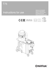 Nilfisk-Advance T75 Instructions For Use Manual