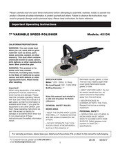feedback 45134 Operating Instructions Manual