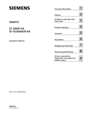 Siemens SIMATIC DI 16xNAMUR HA Equipment Manual
