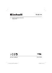 EINHELL TE-AG 100 Original Operating Instructions