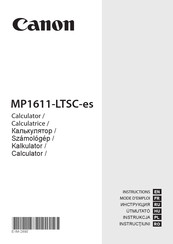 Canon MP1611-LTSC-es Instructions Manual