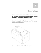International Thermal Research Hurricane Chinook Heating System Manual
