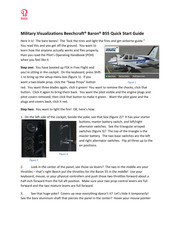 Beechcraft Baron B55 Quick Start Manual