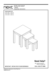 Next 198005 Assembly Instructions Manual
