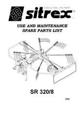 sitrex SR 320/8 Use And Maintenance