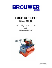 Textron BROUWER TR130 Owner/Operator's Manual & Illustrated Parts List