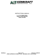 KEMKRAFT KEI-095A Instructional Manual