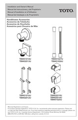 Toto TBW01027U Installation And Owner's Manual