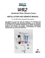 Waterite WR2 Installation And Owner's Manual