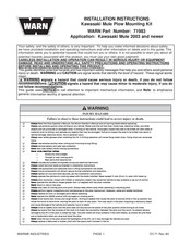 Warn 71983 Installation Instructions Manual