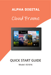 Alpha Digital Cloud Frame KS1016 Quick Start Manual