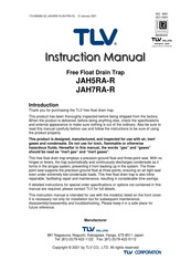 TLV JAH5RA-R Instruction Manual
