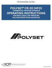 ICP POLYSET CR-20 HFO Operating Instructions Manual