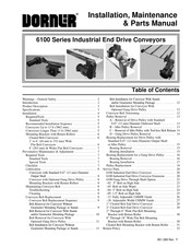 Dorner 6100 Series Installation, Maintenance & Parts Manual