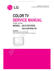 LG 21CD1RGE Service Manual