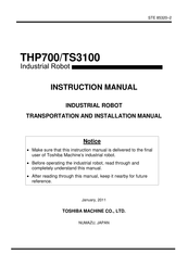 Toshiba THP700 Instruction Manual