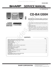 Sharp CP-BA1200H Service Manual
