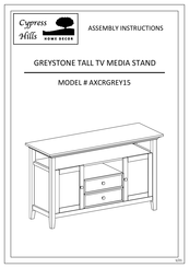 Cypress Hills AXCRGREY15 Assembly Instructions Manual