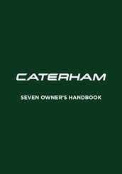 Caterham SEVEN Supersport R Owner's Handbook Manual