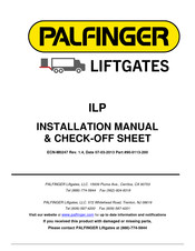 Palfinger ILP Installation Manual & Check-Off Sheet