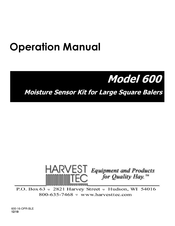 Harvest TEC 600 Operation Manual
