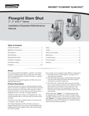 Dresser MOONEY FLOWGRID SLAM SHUT Installation, Operation & Maintenance Manual
