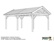 Tuindeco Zadeldak Hamar XL Assembly Instructions Manual