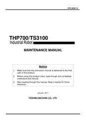 Toshiba THP700 Maintenance Manual