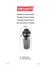 Menuett 810-673 User Instructions
