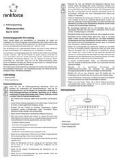 Renkforce 1221243 Operating Instructions Manual