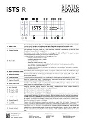 Static Power iSTS R Quick Start Manual