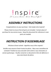 Inspire 403-385GY Assembly Instructions