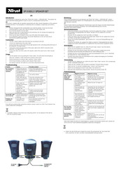 Trust SP-3100S 2.1 Quick Start Manual