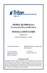 Dover Triton RL5000 Series Installation Manual