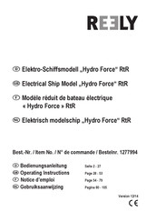Reely Hydro Force Operating Instructions Manual